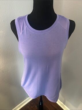 Athletic Women Lavender Sleeveless Tank Top Size Extra Small
